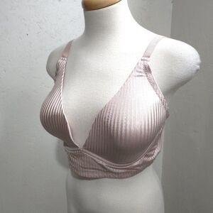 adrienne vittadini | Elegant Pink Striped Bra 38D